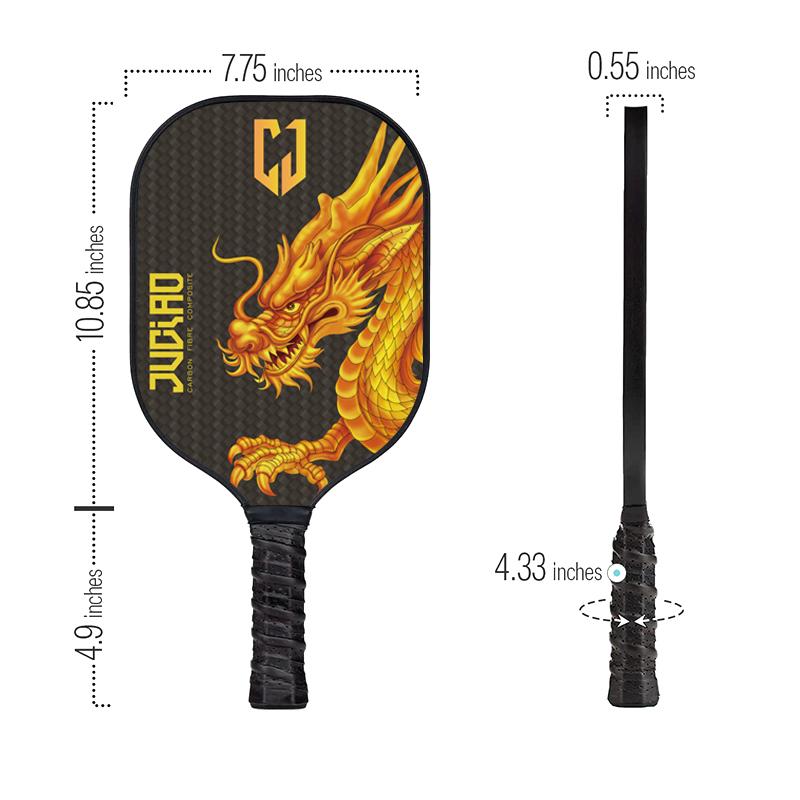 Carbon fiber pickleball paddle