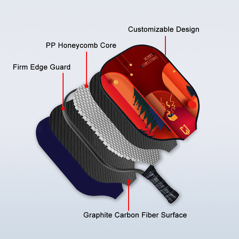 Christmas Printed pickleball paddle