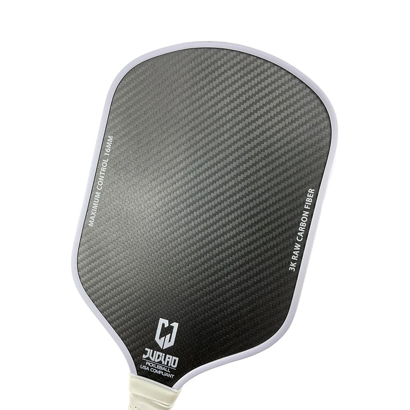 3K Twill Raw Carbon Fiber 16mm PP Honeycomb Inner Composite Pickleball Paddle